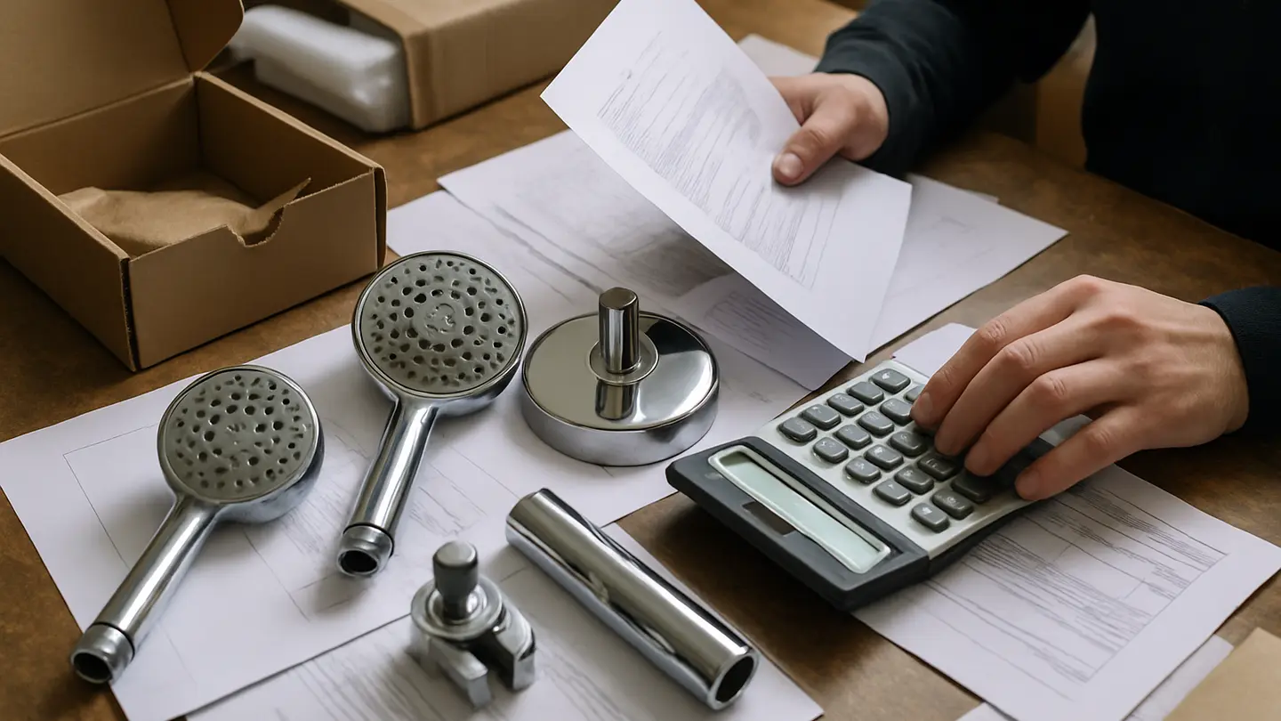 Shower Manufacturer in a realistic cost analysis setting
